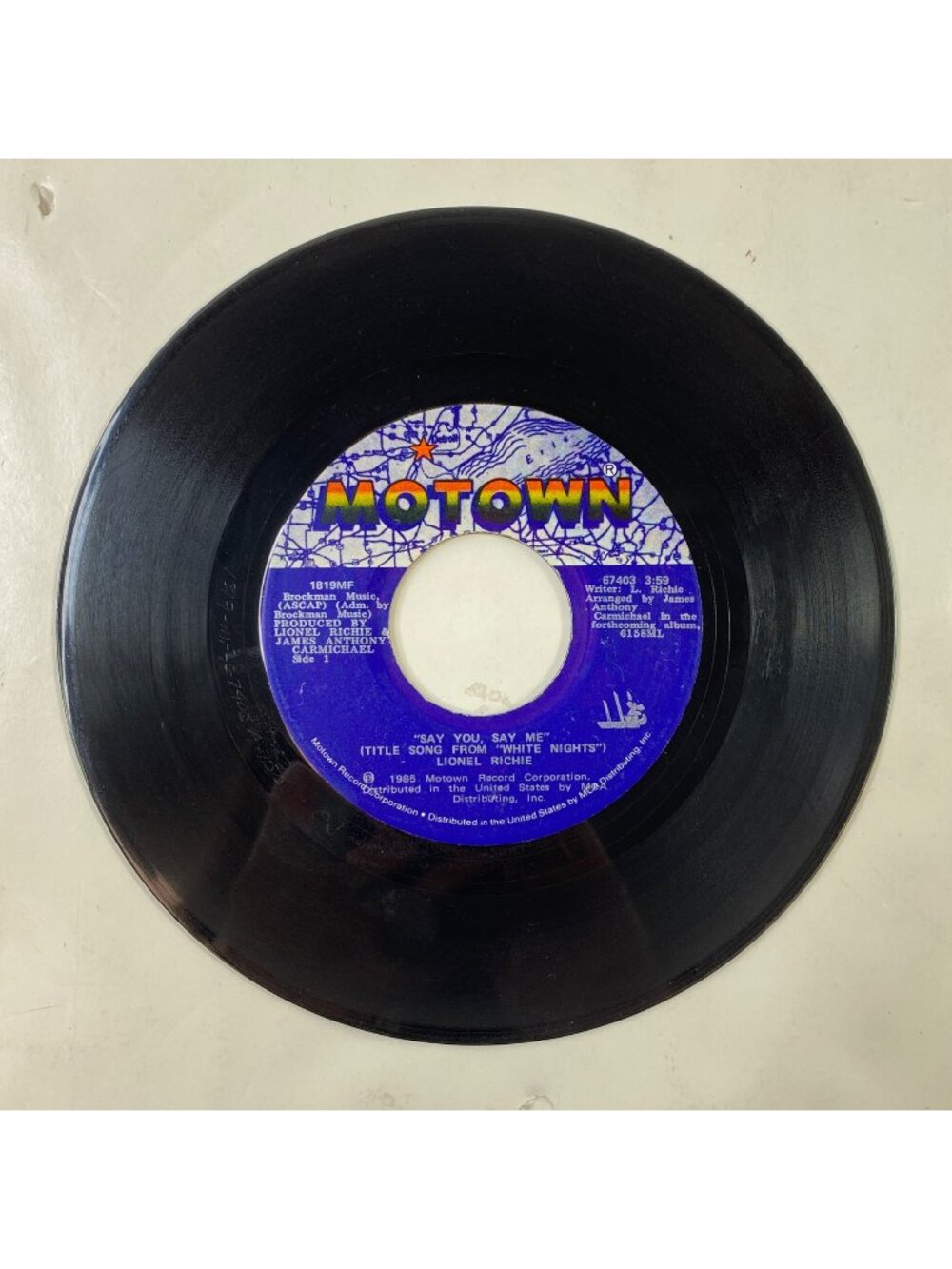 Vintage Lionel Richie 45 Rpm Vinyl Single Motown Dance Pop Classic